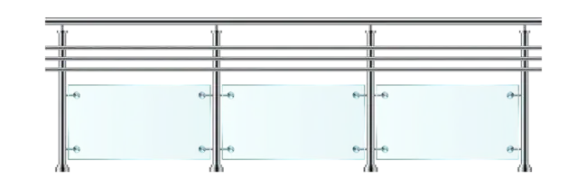 Metalglas staklene i inox ograde modernog dizajna